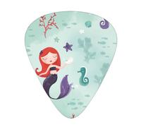 Beautiful Mermaid Guitar Paddle 12 Pack Guitar Picker Suitable For Bass Guitar Electric Guitar Soundtrack Guitar Yukrili