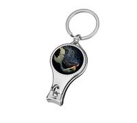 Beautiful Mermaid Portable Metal Nail Clipper with Keychain Sharp Fingernail Clippers for Men Women