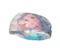 Beautiful Mermaid Print Sports Headbands for Men and Women for Running, Cycling, Yoga, Basketball