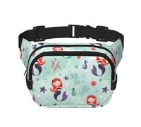 Beautiful Mermaid Unisex Fashion Waist Packs, Stylish Fanny Packs for Workouts, Running, Traveling, and Hiking