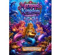 Beautiful Mermaids Coloring Book: Magical Underwater Adventures with Dolphins, Sea Turtles, Coral Reefs & Hidden Treasures