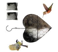 Beautiful Metal Artistic Design Bird Nest Featuring Included Fiber Inserts for Pet Birds Bird Resting Swing