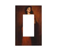 Beautiful Mexican Well Figured Woman Light Switch Wall Plate Faceplate Cover Single Rocker 1 Gang Decorator Outlet Receptacle Covers for Home Kitchen Room Bathroom Decor