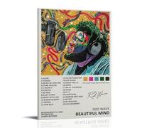 Beautiful Mind Rod Wave AlbumWaterproof Poster Wall Painting Canvas Decorative Painting Suitable for Office Bedroom Decoration Living Room PosterFrame-style08x12inch(20x30cm)