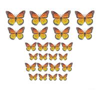Beautiful Monarch Butterfly Decorations 24 Pack for Home, Craft, Party, Orange
