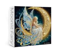 Beautiful Moon Angel Puzzles for Adults 1000 Pieces, Colorful Diamond Gem Aesthetic Jigsaw Puzzles, Impossible Pretty Art 1000 Piece Challenging Puzzle