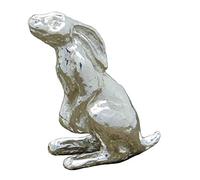 Beautiful Moon Gazing Hare Figurine, Handcast in Fine Pewter by William Sturt
