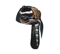 Beautiful Moth Print Breathable Cycling Cap Elastic Headband Universal Stretch Yoga Running Workouts Hat