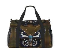 Beautiful Moth Wings Print Ample Travel Large Capacity Hand Travel Bag Carry On Tote Foldable Travel Totes Bag