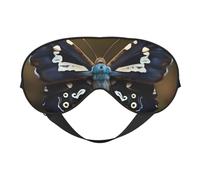 Beautiful Moth Wings Print Breathable Full-Cover Eye Mask Stylish Adjustable Nap Night Restful Environment