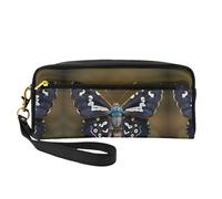 Beautiful Moth Wings Small Cosmetic Bag,Portable Cute Travel Makeup Bag for Women Makeup Brush Organizer Pouch