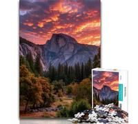 Beautiful Mountain River 1000 Piece Jigsaw Puzzles for Adults & Teens,Help The Brain Exercise Addictive Toys to Cultivate Patience A Work of Art (38x26cm)