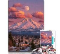 Beautiful Mountain River 1000 Piece Jigsaw Puzzles for Teenagers,Family Game Stress Reliever Difficult Challenge Artists Collection,Fine Art (38x26cm)