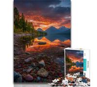Beautiful Mountain River 1000 Piece Jigsaw Puzzles for Teenagers Gifts,Educational Games Home Decoration Deal As Gifts for The Whole Family (75x50cm)