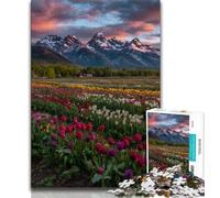 Beautiful Mountain River Adult Jigsaws 1000 Pieces Difficult,Challenging To Complete But Fun And Humorous Birthday Present,Gifts,Wall Art (38x26cm)
