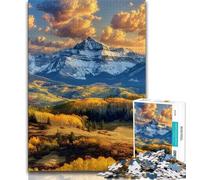 Beautiful Mountain River Jigsaw Puzzles for Adults,for Educational Game Challenge Toy for Is Ideal As A Gift for The Whole Family 38x26cm