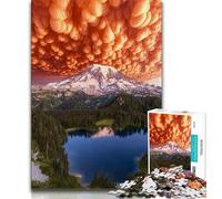 Beautiful Mountain River Jigsaw Puzzles for Adults Teenagers Jigsaws Puzzle,Toys Educational Games Stress Relieving Wall Decoration (75x50cm)