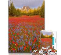 Beautiful Mountain River Jigsaw Puzzles for Teenagers 1000 Piece Puzzle,Help The Brain Exercise Addictive Toys to Cultivate Patience A Work of Art 50x75cm