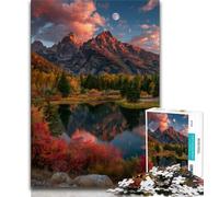 Beautiful Mountain River Jigsaws 1000 Pieces for Teenagers,for Educational Game Challenge Toy for Is Ideal As A Gift for The Whole Family (75x50cm)