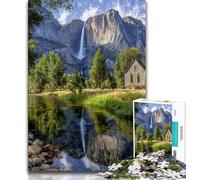 Beautiful Mountain River Puzzles for Teenagers Teens 1000pc Puzzle,Pattern Assembly Fun at Home Activities,Birthday Present,Travel Gifts 38x26cm