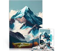 Beautiful Mountain1000 Piece Jigsaw Puzzles for teenagers Jigsaw Fun Games Every Piece is Unique - Challenging Family Fun Game 38x26cm