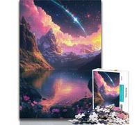 Beautiful Mountains 1000 Piece Jigsaw Puzzle for Adults And Teenagers,for Educational Game Challenge Toy for Is Ideal As A Gift for The Whole Family (38x26cm)