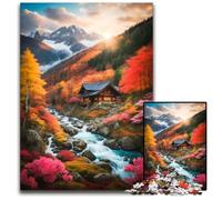 Beautiful Mountains 1000 Piece Puzzle Difficult Puzzles for Adults Ideal for Lover Perfect Christmas New Year Valentine's Gift 1000 PCS(38x26cm)