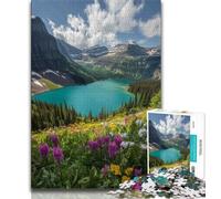 Beautiful Mountains And Lakes 1000 Piece Jigsaw Puzzles for Adults,Stress Reliever Difficult Challenge Suitable for Desktop Decoration (50x75cm)