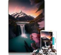 Beautiful Mountains And Lakes 1000 Piece Jigsaw Puzzles for Adults & Teens,Challenging Game And Family Play for Is Ideal As A Gift for The Whole Family 50x75cm