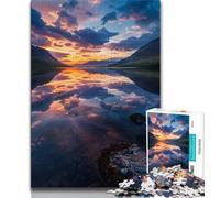 Beautiful Mountains And Lakes 1000 Piece Jigsaw Puzzles for Adults & Teens,Help The Brain Exercise Addictive Toys to Cultivate Patience Suitable for Couples 38x26cm