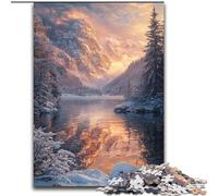 Beautiful Mountains And Lakes Adult Jigsaw Puzzles 1000 Pieces, Family Game Stress Reliever Difficult Challenge Great Gifts And Toys (50x75cm)