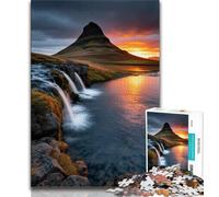 Beautiful Mountains And Lakes Jigsaw Puzzles for Teenagers 1000 Piece Puzzle,Educational Games Home Decoration Suitable for Desktop Decoration (75x50cm)