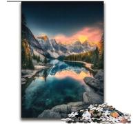 Beautiful Mountains And Lakes Jigsaw Puzzles for Teenagers 2000, for 14+ Train Your Brain And Your Hands Christmas Game Gifts (70x100cm)