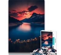 Beautiful Mountains And Lakes Puzzles for Teenagers Teens 1000pc Puzzle,Learning Educational Toy for Is Ideal As A Gift for The Whole Family 38x26cm