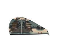 Beautiful Mountains And Rivers Quick-Drying Hair Cap - Fashionable Colorful Shower For Women Comfortable A nd Stylish