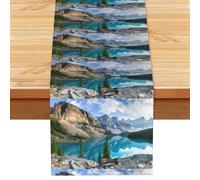 Beautiful Mountains Printed Table Runner for Decor, Modern Tablecloth for Living Room Coffee Table & Daily Household Use Home Decor