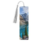 Beautiful Mountainsdouble Sided Printed Wooden Bookmark 18x3.1cm for Reading, A Gift for Book Enthusiasts and Readers, and A Reading Accessory for Book Enthusiasts
