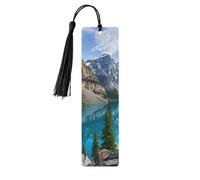 Beautiful Mountainsdouble Sided Printed Wooden Bookmark 18x3.1cm for Reading, A Gift for Book Enthusiasts and Readers, and A Reading Accessory for Book Enthusiasts