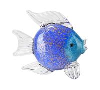 Beautiful Multiple Oceans Color Glass Kiss, Blue Fish | Multiple Oceans Color with Beautiful Lights for Arts Lover Home Decoration Peaceful Relaxing Space