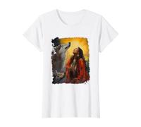 Beautiful Native American Value Graphic T-Shirt, Women, White, S