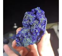 Beautiful Natural Azurite Malachite Geode Crystal Mineral Specimen Reiki Stone Collectible (Size : 150-190g)