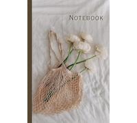 Beautiful natural white flower Notebook: Ideal paperback for adults, teens and kids ,use in school , college , do homework , take note, journaling or others ,wide ruled 6x9 inc.,100 pages