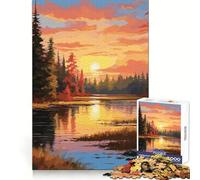 Beautiful Nature Landscape Puzzles for Adults 1000 Pieces Focus Ability Leisure Pleasure Interlock Well Chic Xmas Gift (50x75cm)
