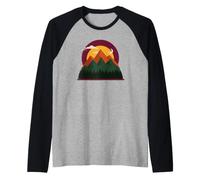 Beautiful Nature Outdoors Featuring a Wild Forest Scenery Raglan Baseball Tee