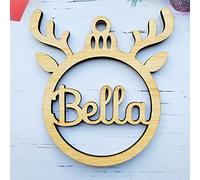 Beautiful New 2021 Children Kids Bauble Reindeer Christmas xmas tree ornament gift