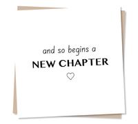 Beautiful New Chapter Celebration Card For Friend or Loved One - Travel, Moving, Romance, Marriage, Wedding - Heartfelt and Simple - For Woman, Women, Special Person, Bestie, Relative, Colleague