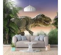 Beautiful Night Sky Three Dimensional Simulation Dinosaur Forest 3D Wallpaper Easy Install Feature Office Living Room Sofa Bedroom TV Background Wall Decoration-200cm×140cm