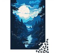 Beautiful Night View 1000-Piece Puzzle for Adults, 70x50cm/1000pcs; for Calm Hands-on Time after Work; Low-dust Card Pieces for Tidy Sorting
