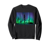 Beautiful Northern Lights Aurora Borealis Night Sky Sweatshirt