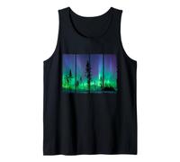 Beautiful Northern Lights Aurora Borealis Night Sky Tank Top